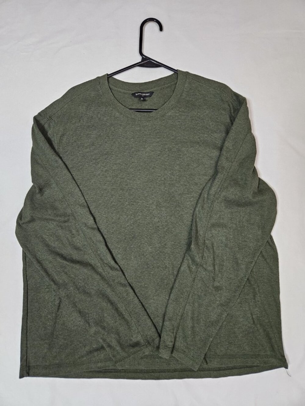 Banana Republic Olive Green Long Sleeve Knit Shirt XL 🌿 Cottagecore Utility